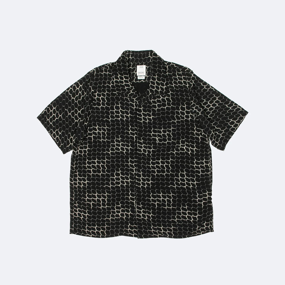 visvim snake print short sleeve shirt