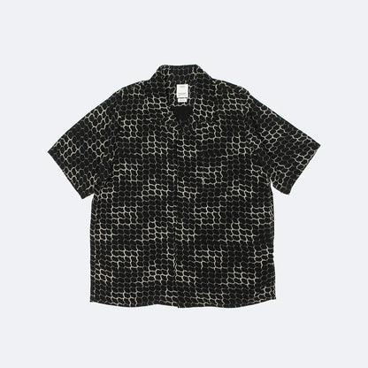 visvim snake print short sleeve shirt