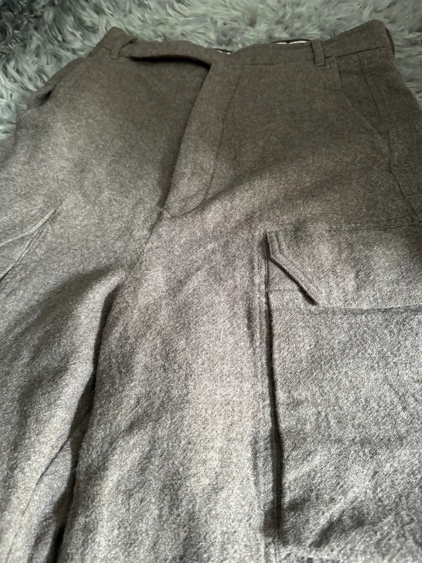 Rick Owens Workwear Wool Pants