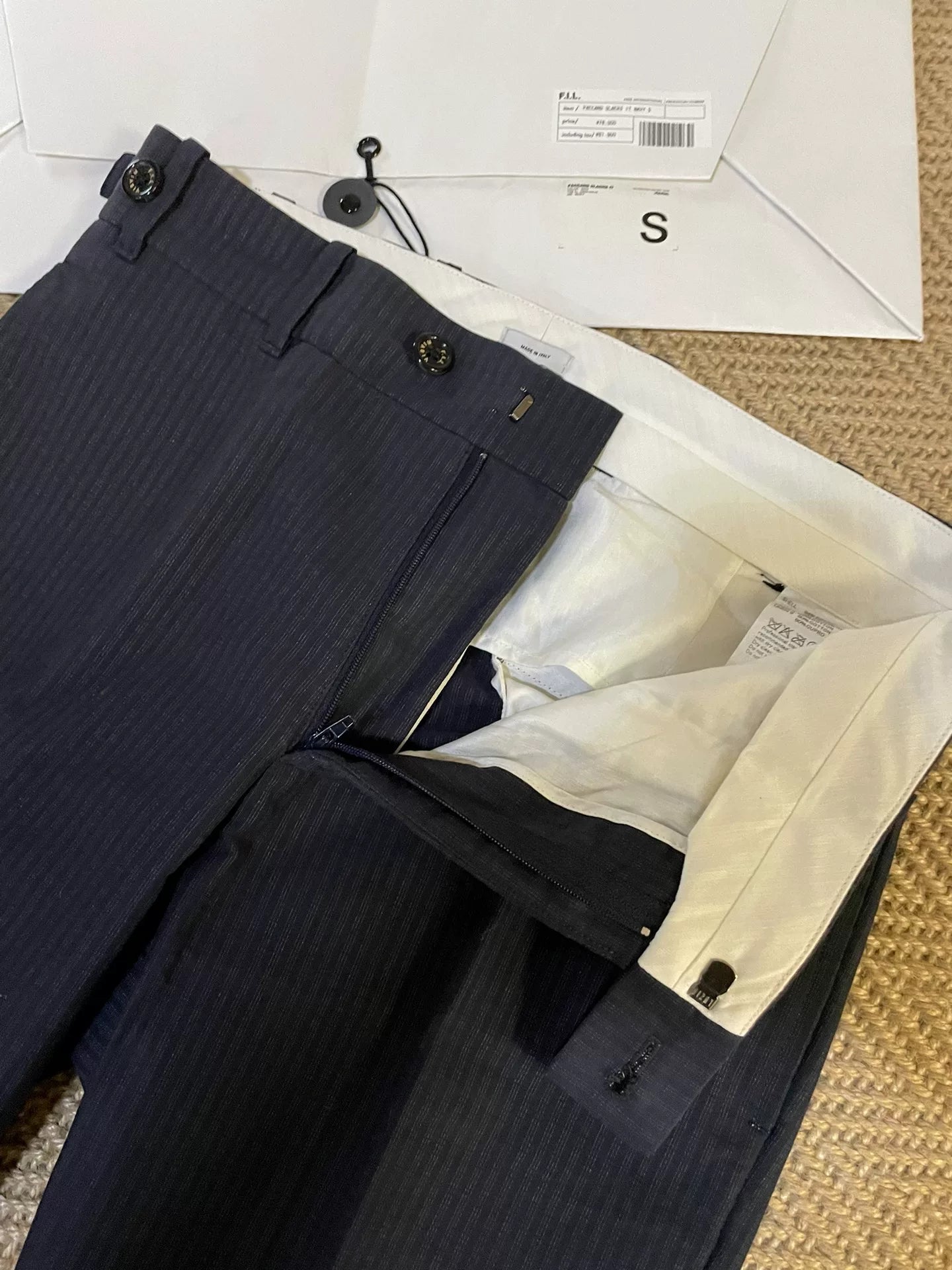 Visvim Paccard Stripe Cropped Slacks