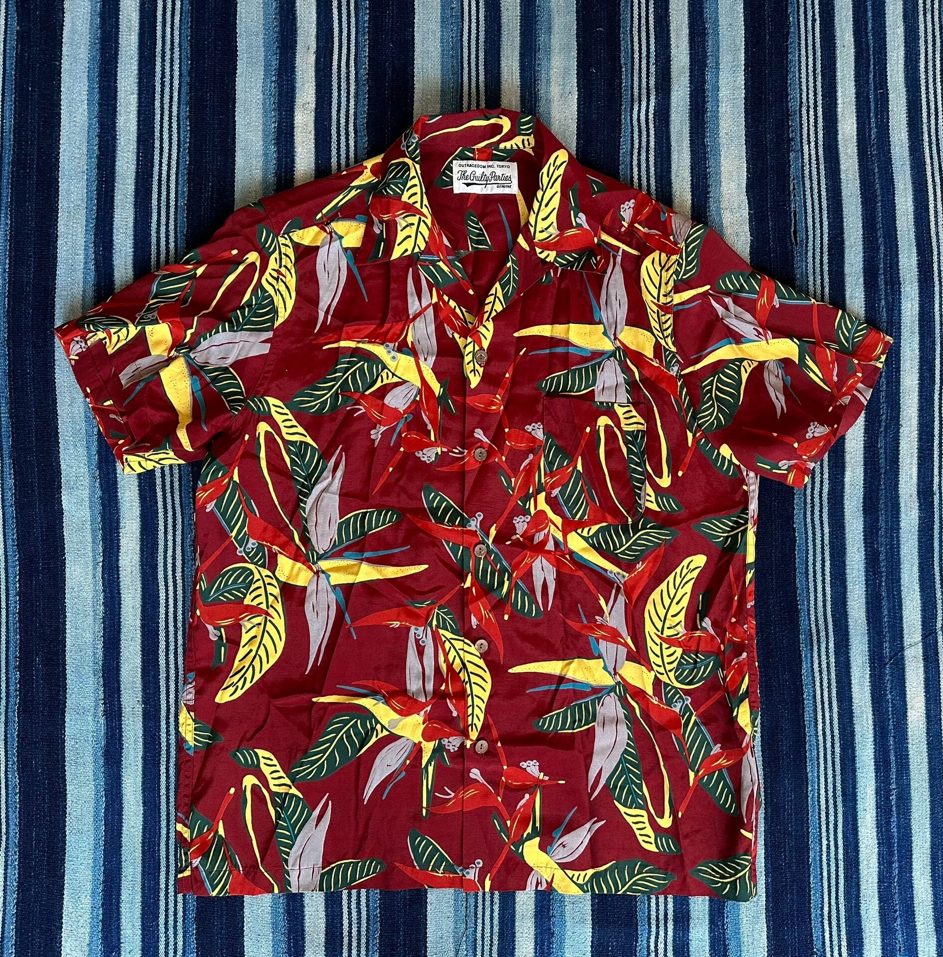 wacko maria floral hawaiian short sleeve shirt