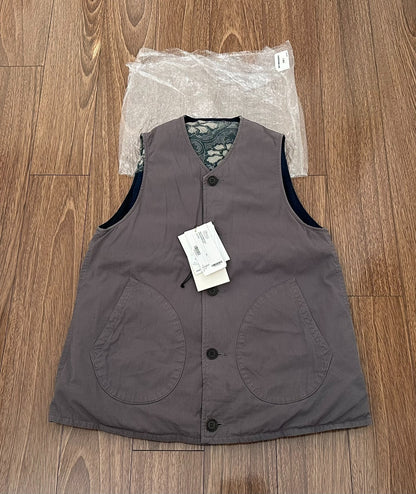 visvim kora down vest in grey
