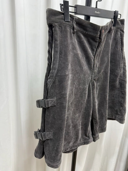 comme des garcons homme plus corduroy shorts