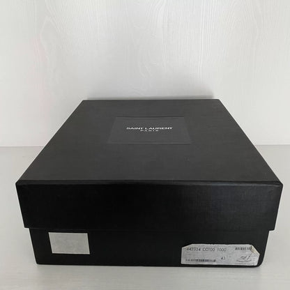 saint laurent black military zip boots