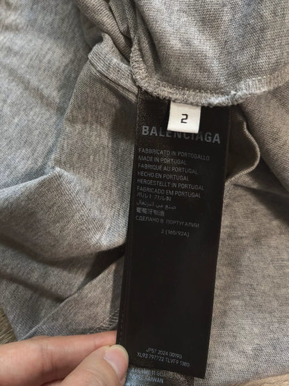 balenciaga double-ring short sleeve hoodie