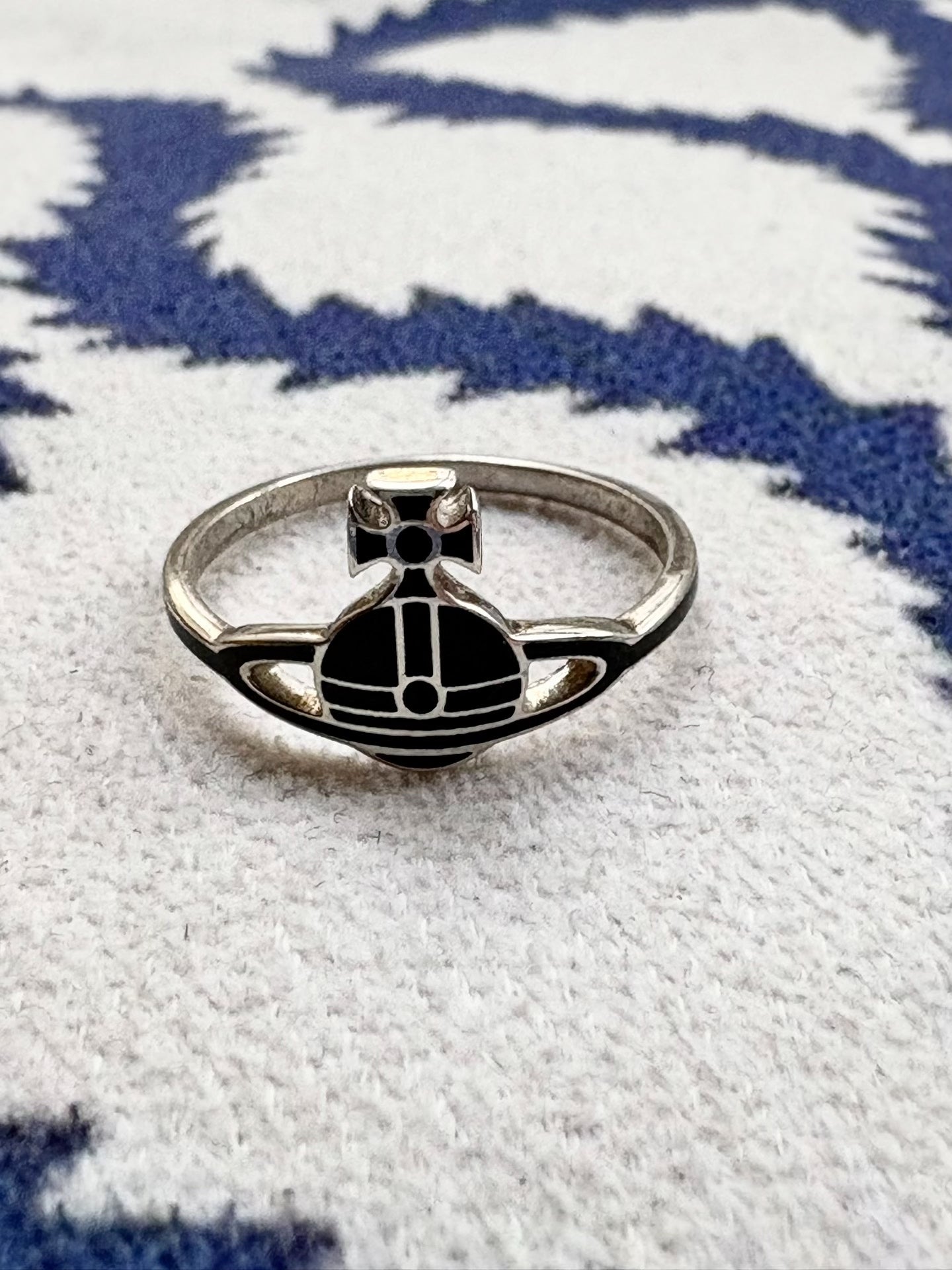 Vivienne Westwood Vintage Saturn Ring 925 Silver