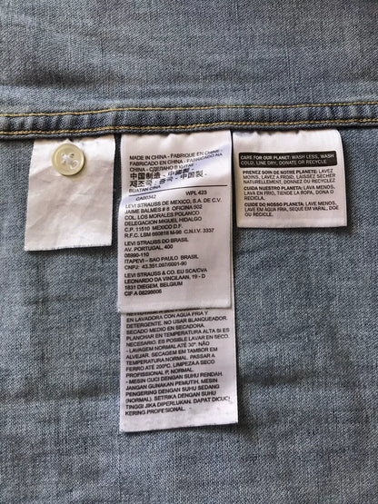 Levi's Light Blue Washed Denim Shirt