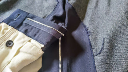Deconstructed Black Casual Trousers