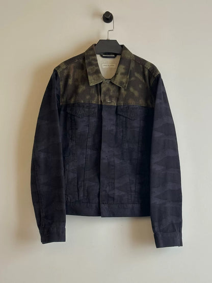 camo patchwork denim jacket by dries van noten