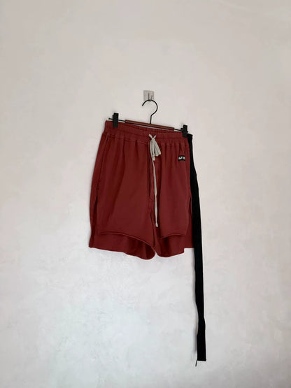 Rick Owens DRKSHDW Rust Red Shorts