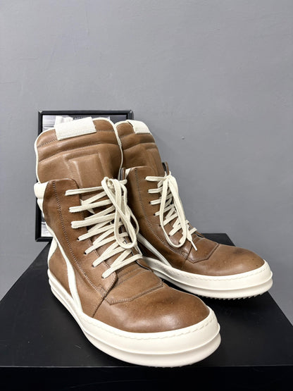 Rick Owens 22SS Geobasket Brown High-Top