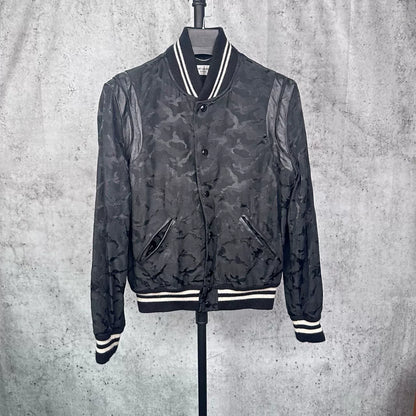 Saint Laurent Paris Camouflage Baseball Jacket