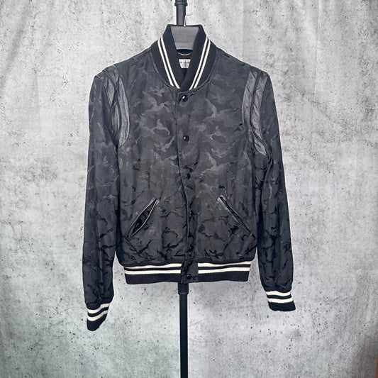 Saint Laurent Paris Camouflage Baseball Jacket