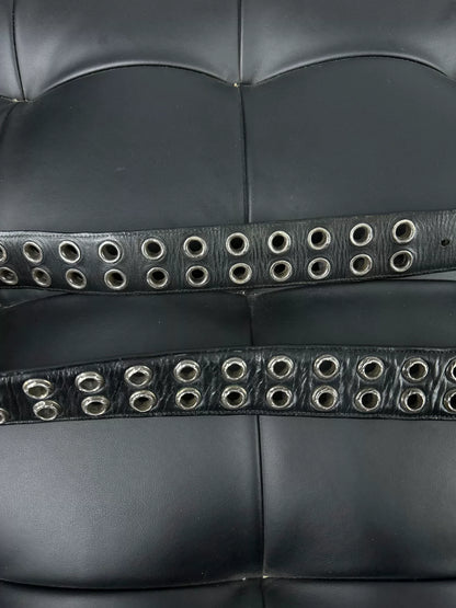 Chrome Hearts Punctured Belt with Silver Studs