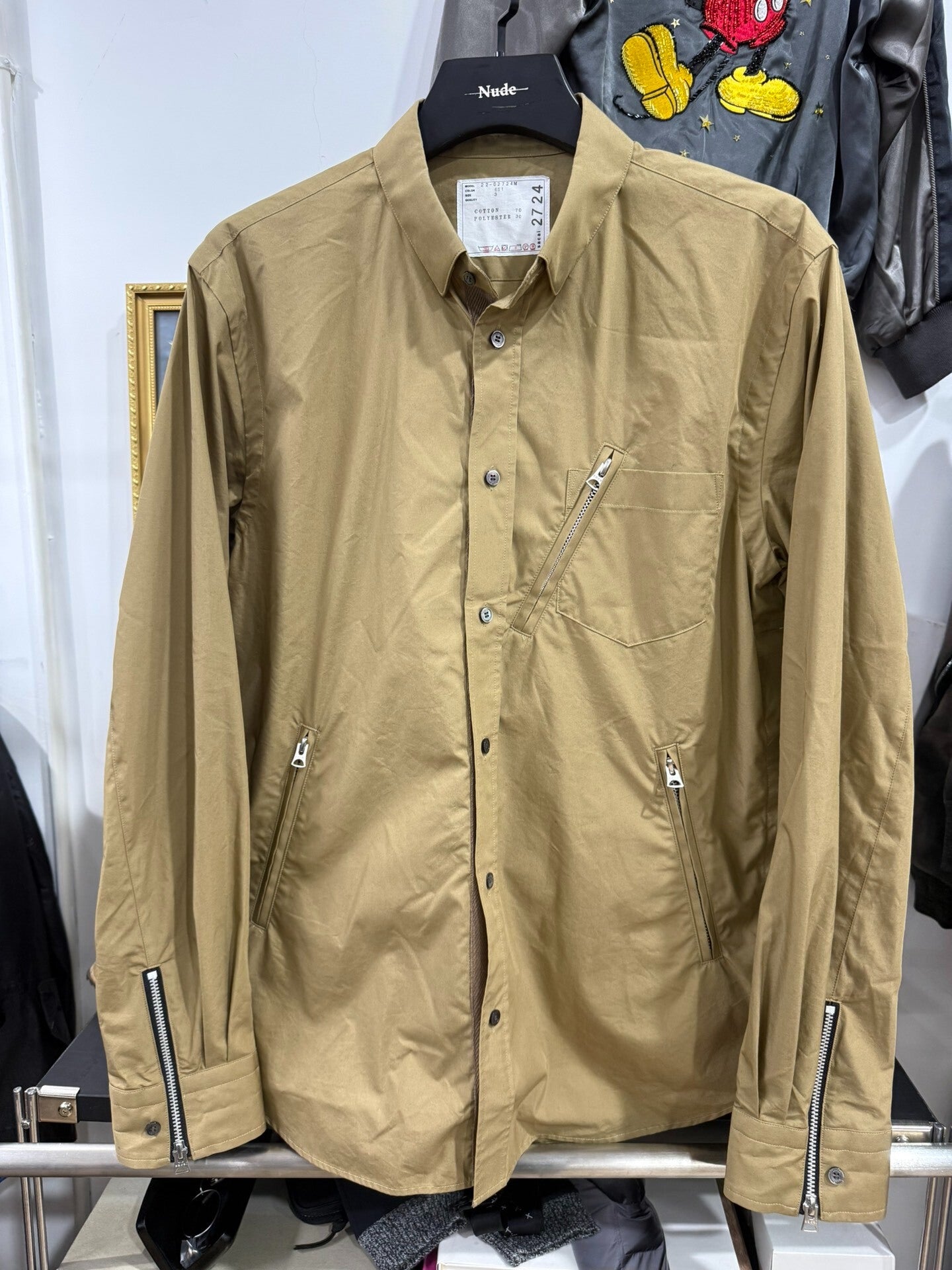 Sacai Spliced Shirt Jacket