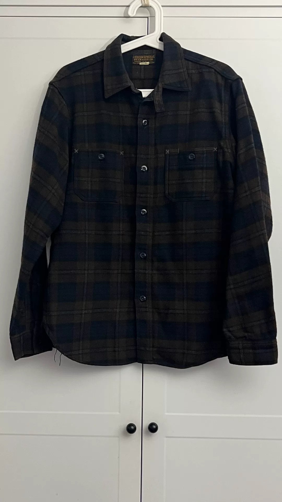 Freewheelers Wool Plaid Shirt 16 Size