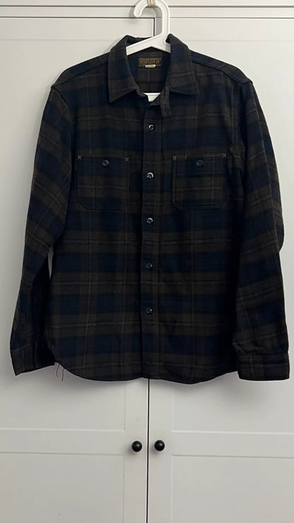 Freewheelers Wool Plaid Shirt 16 Size