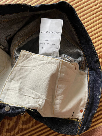 Levi's 501xx Raw Denim Jeans