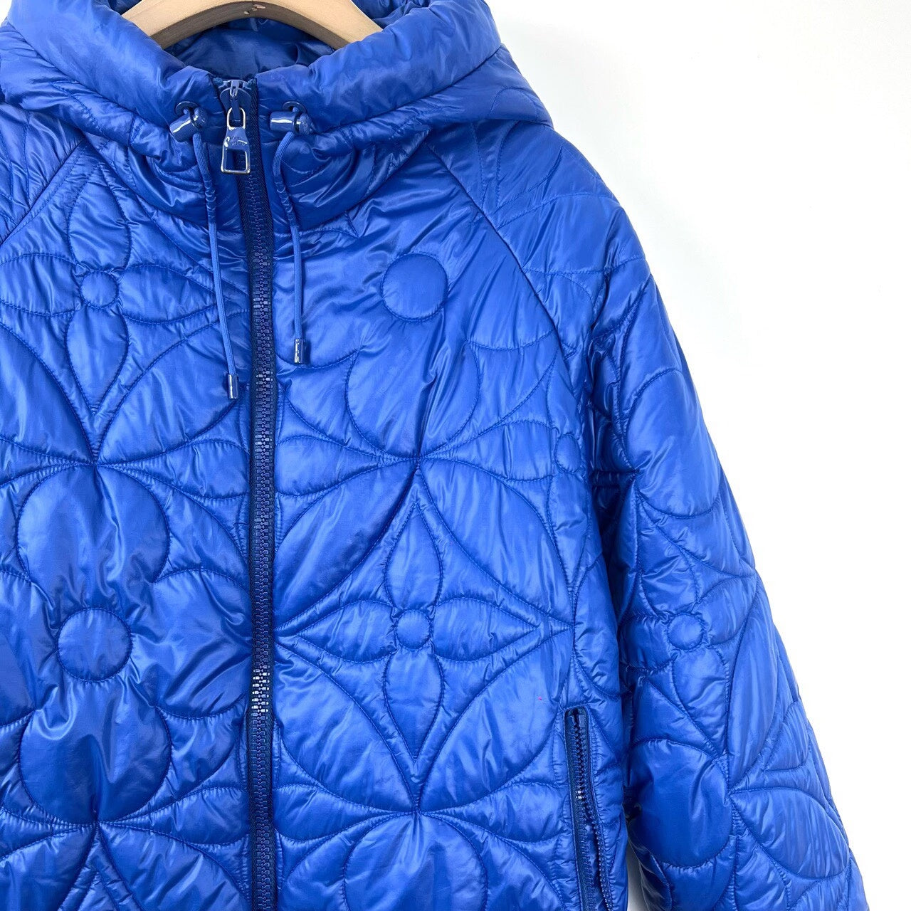 Louis Vuitton Blue Monogram Embossed Jacket