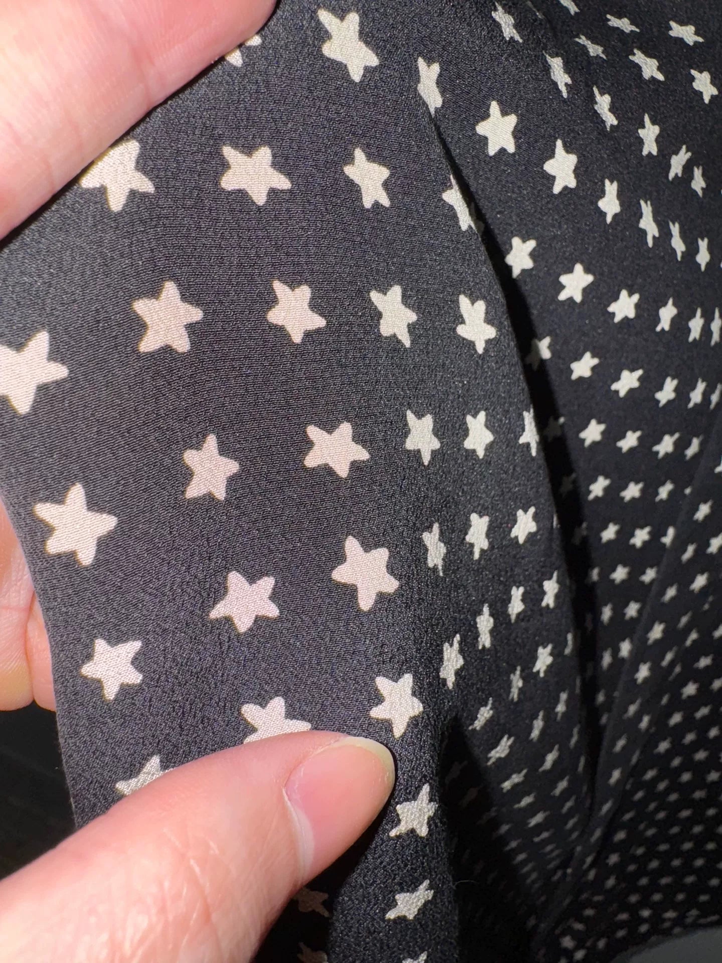 Saint Laurent Star Pattern Silk Shirt