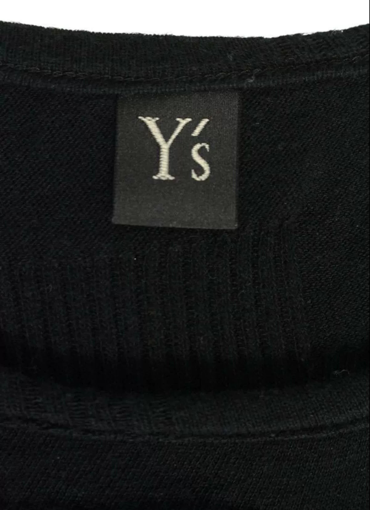 Yohji Yamamoto Asymmetrical Long Sleeve Knit Top