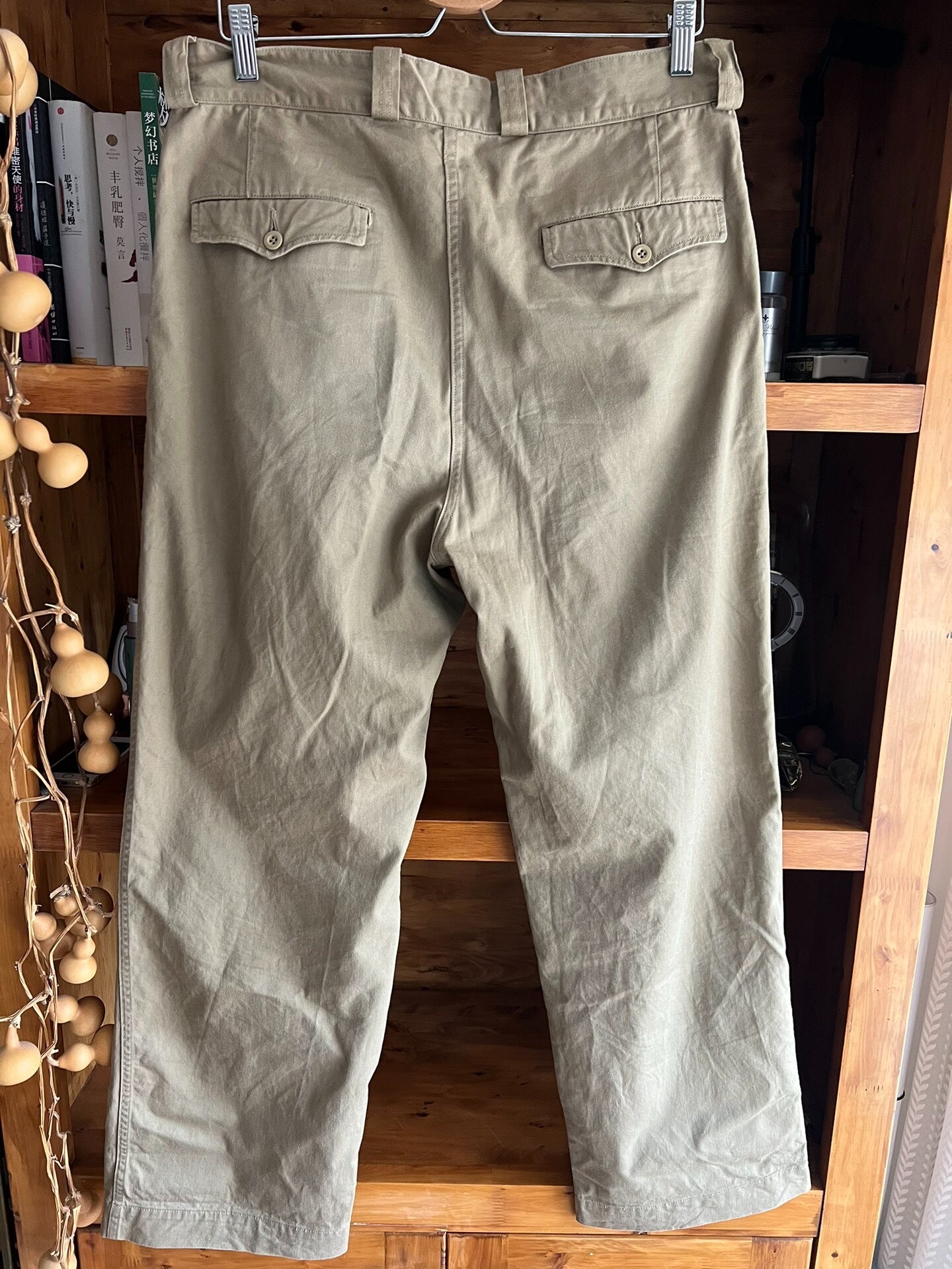 vintage khaki officer pants by Vontade