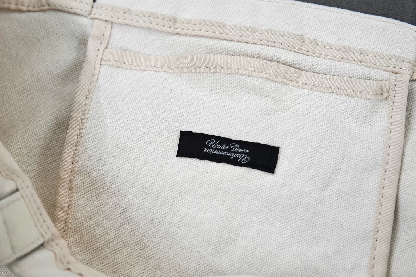 Undercover Hamburger Print Tote Bag