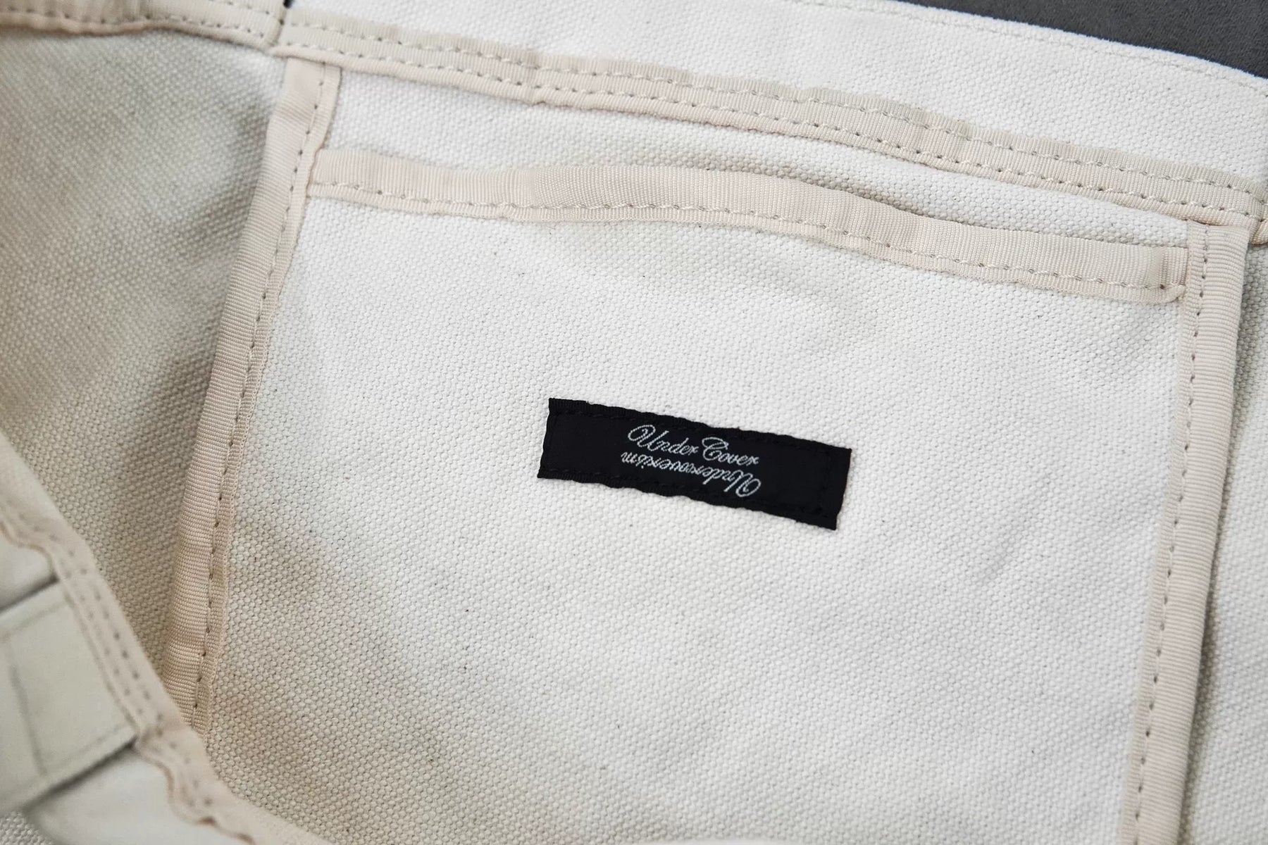 Undercover Hamburger Print Tote Bag
