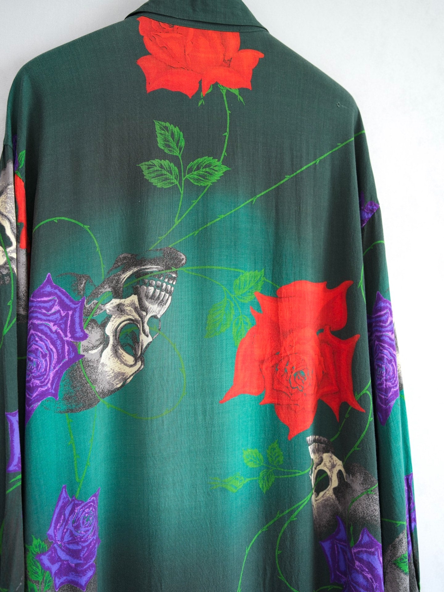 Yohji Yamamoto 18SS Skull Rose Shirt