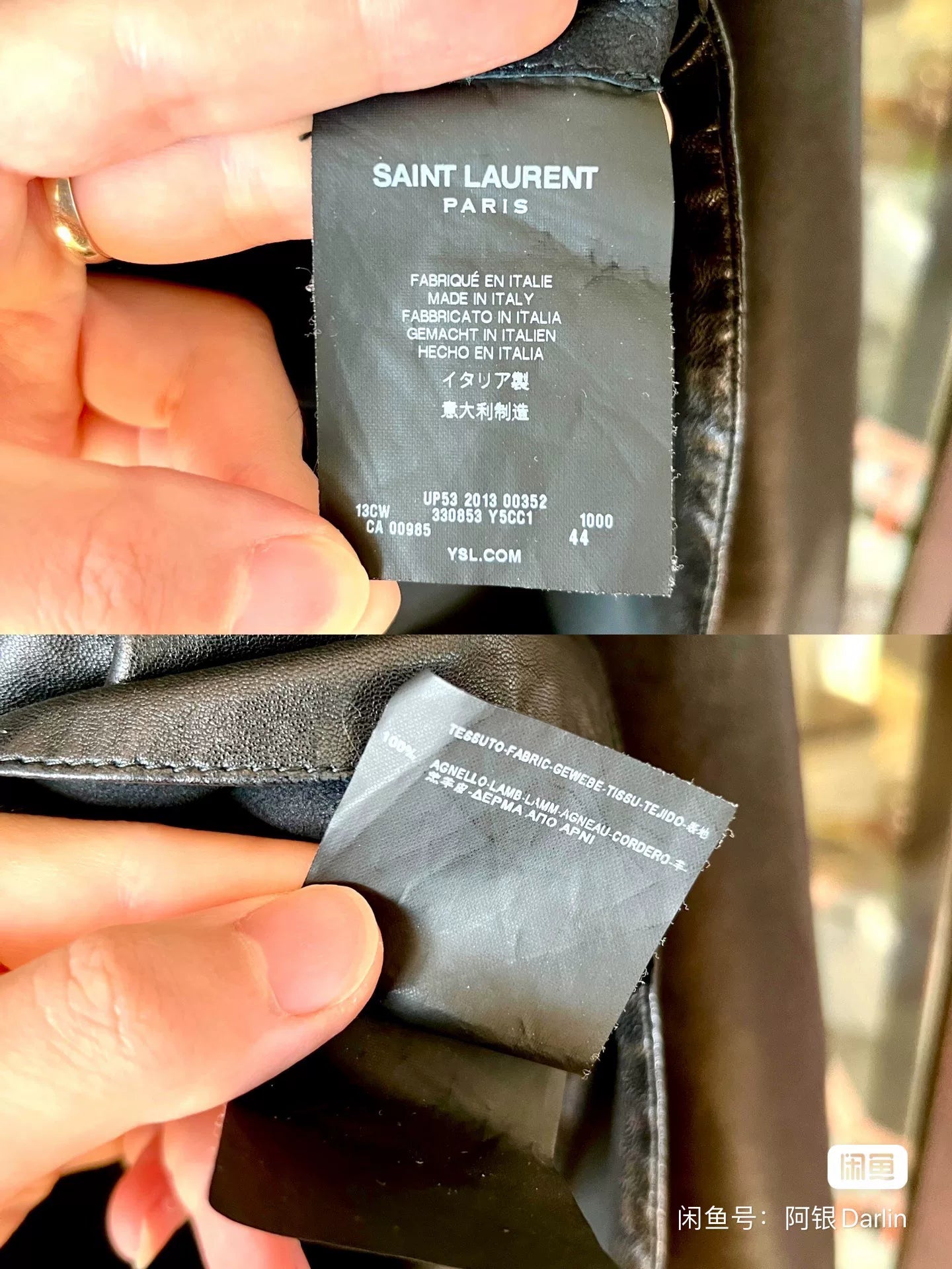 saint laurent lambskin leather shirt jacket