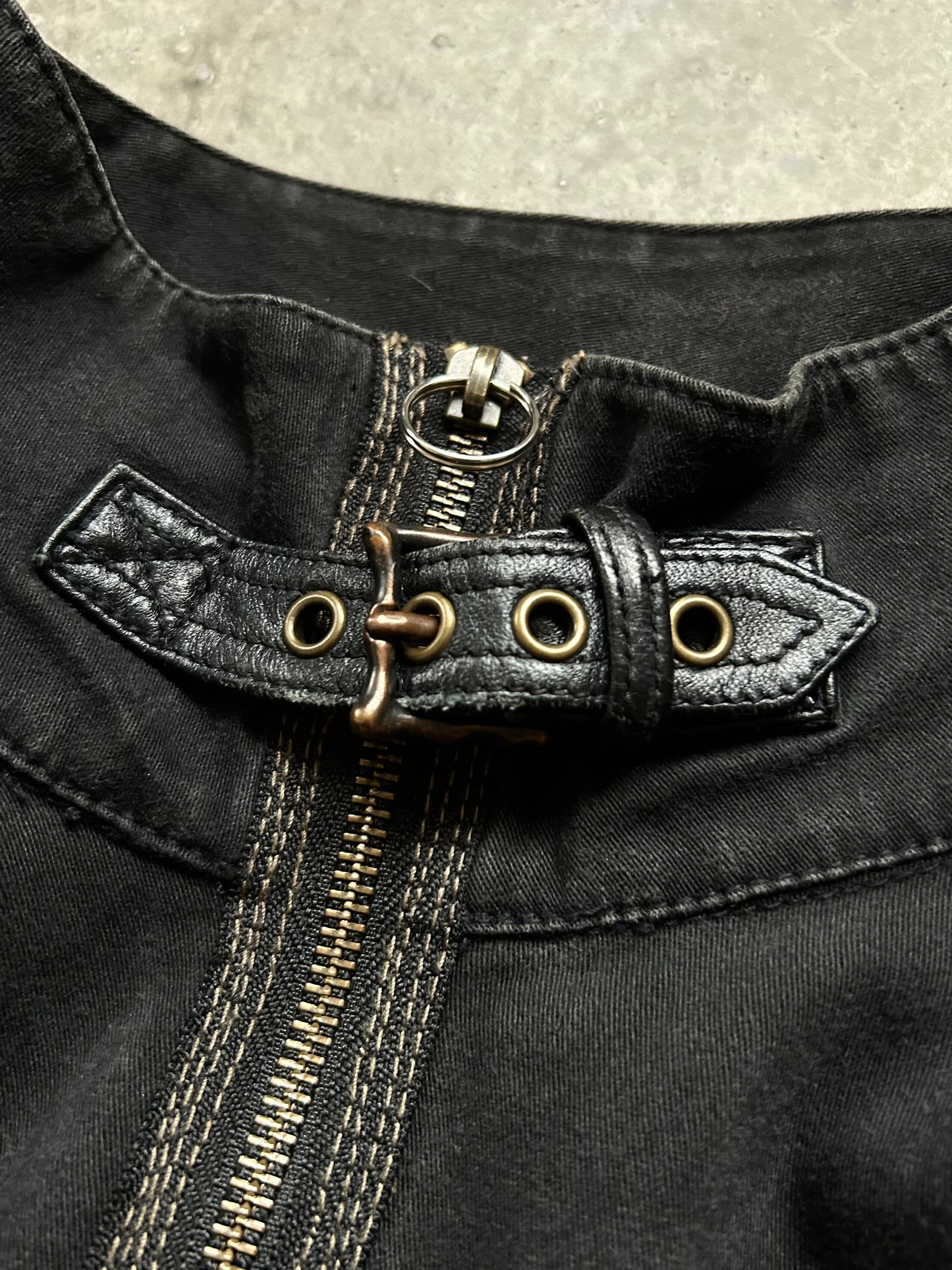 14th Addiction Racer Denim Jumpsuit