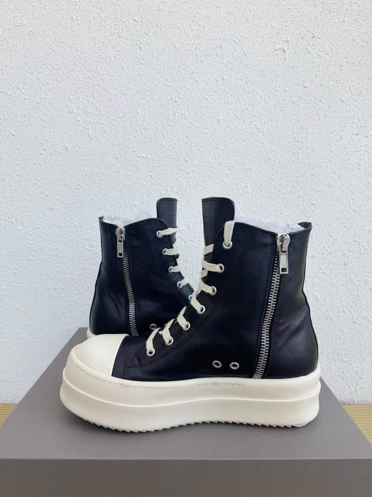 Rick Owens Platform High-Top Sneakers 24SS