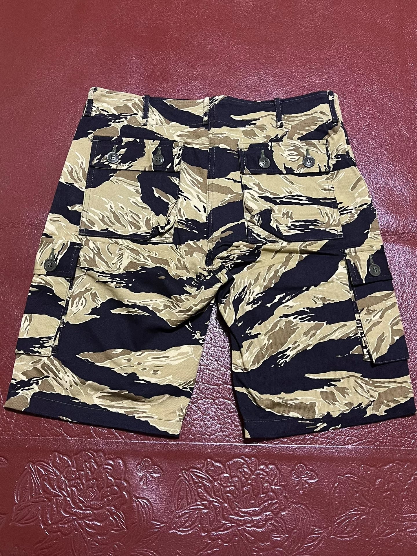 The Real McCoy Tiger Camouflage Gold Shorts