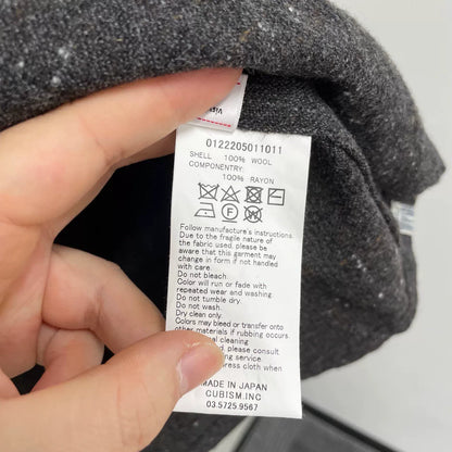 Visvim 23AW Black Wool Tweed Shirt