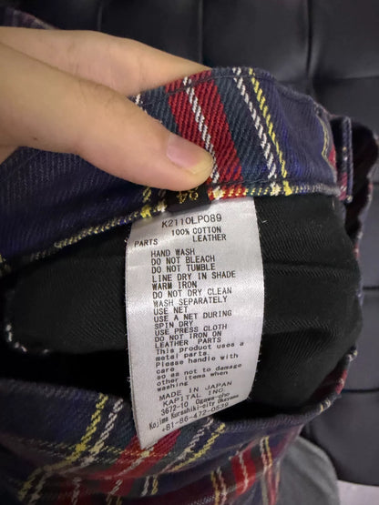 Kapital Red Checkered Gemstone Pants