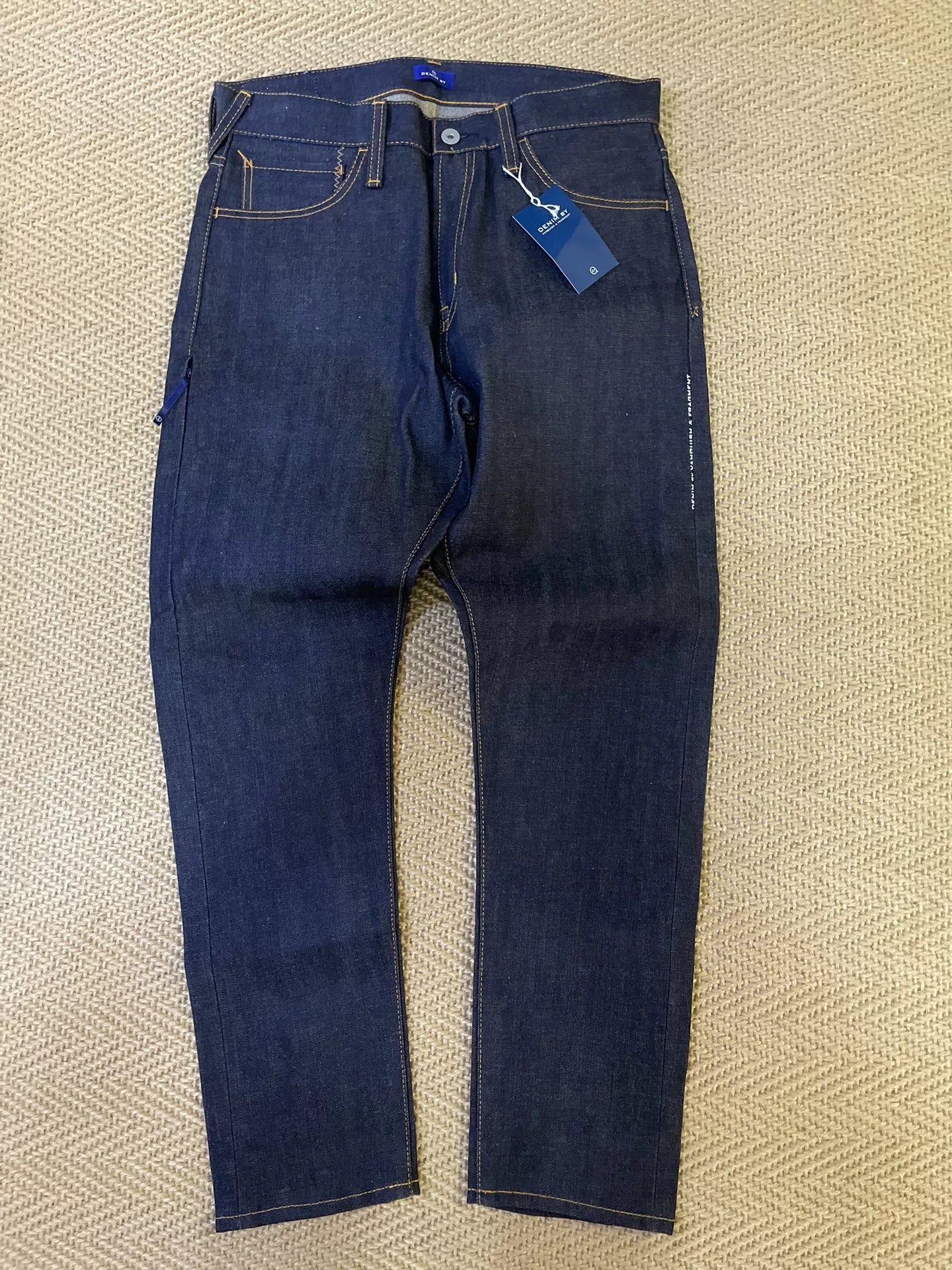Vanquish & Fragment Embroidered Lightning Raw Jeans