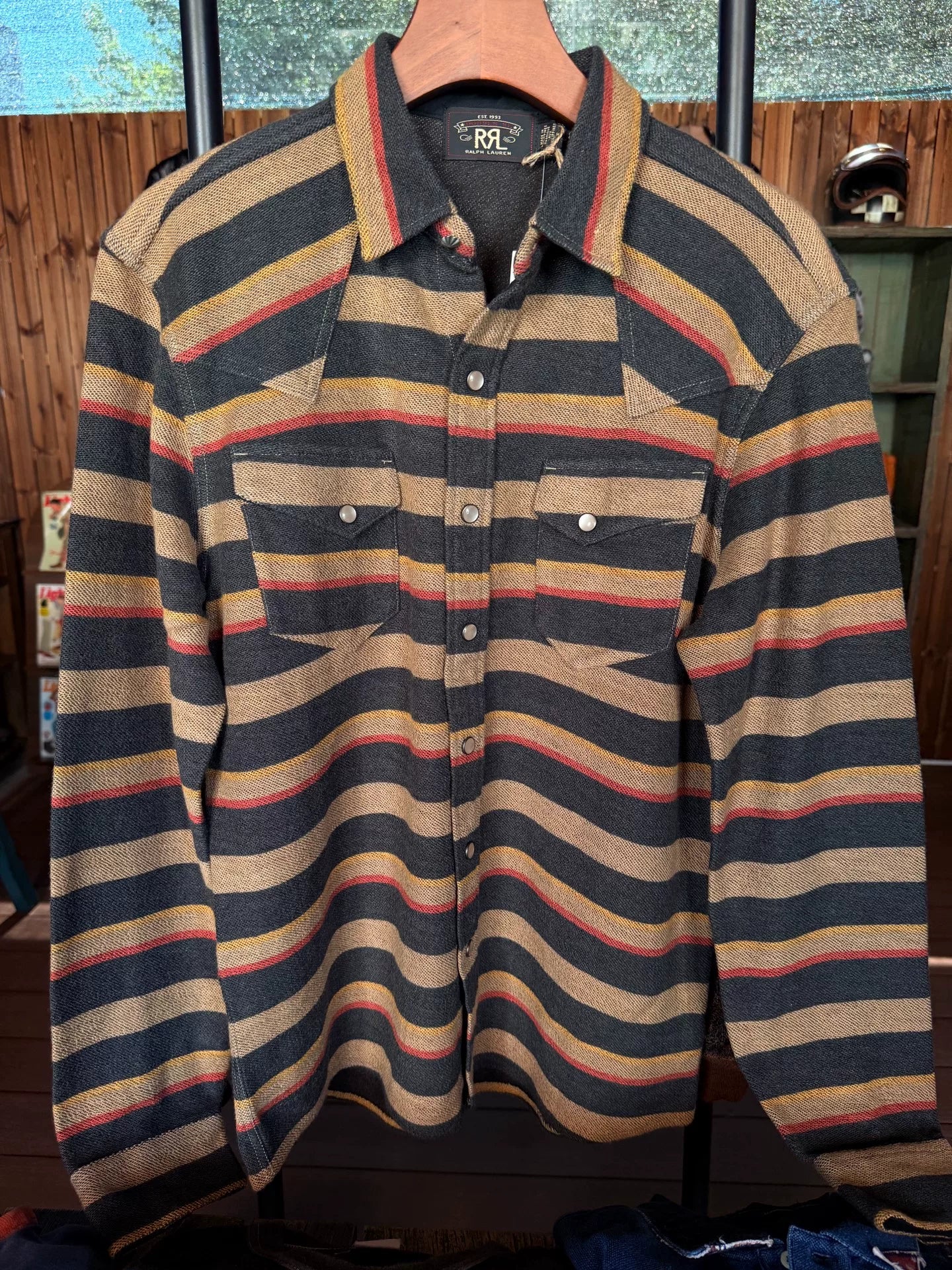 RRL Striped Western Shirt