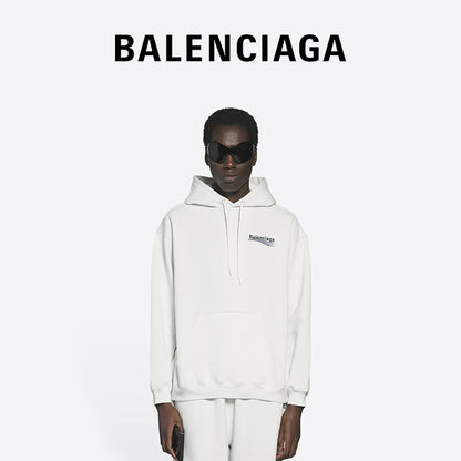 balenciaga political campaign white hoodie