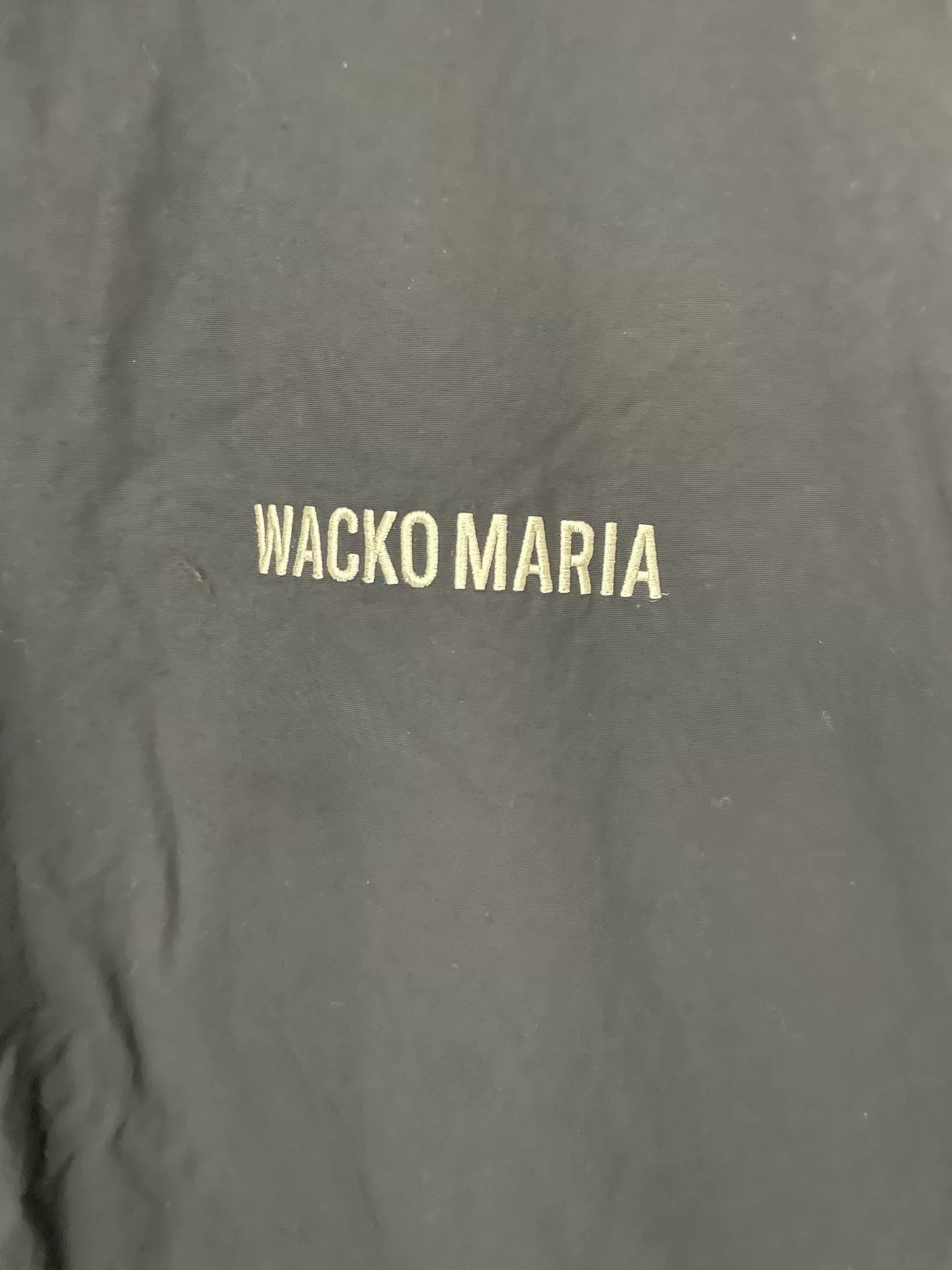 WACKOMARIA 23FW Nylon School Jacket Black