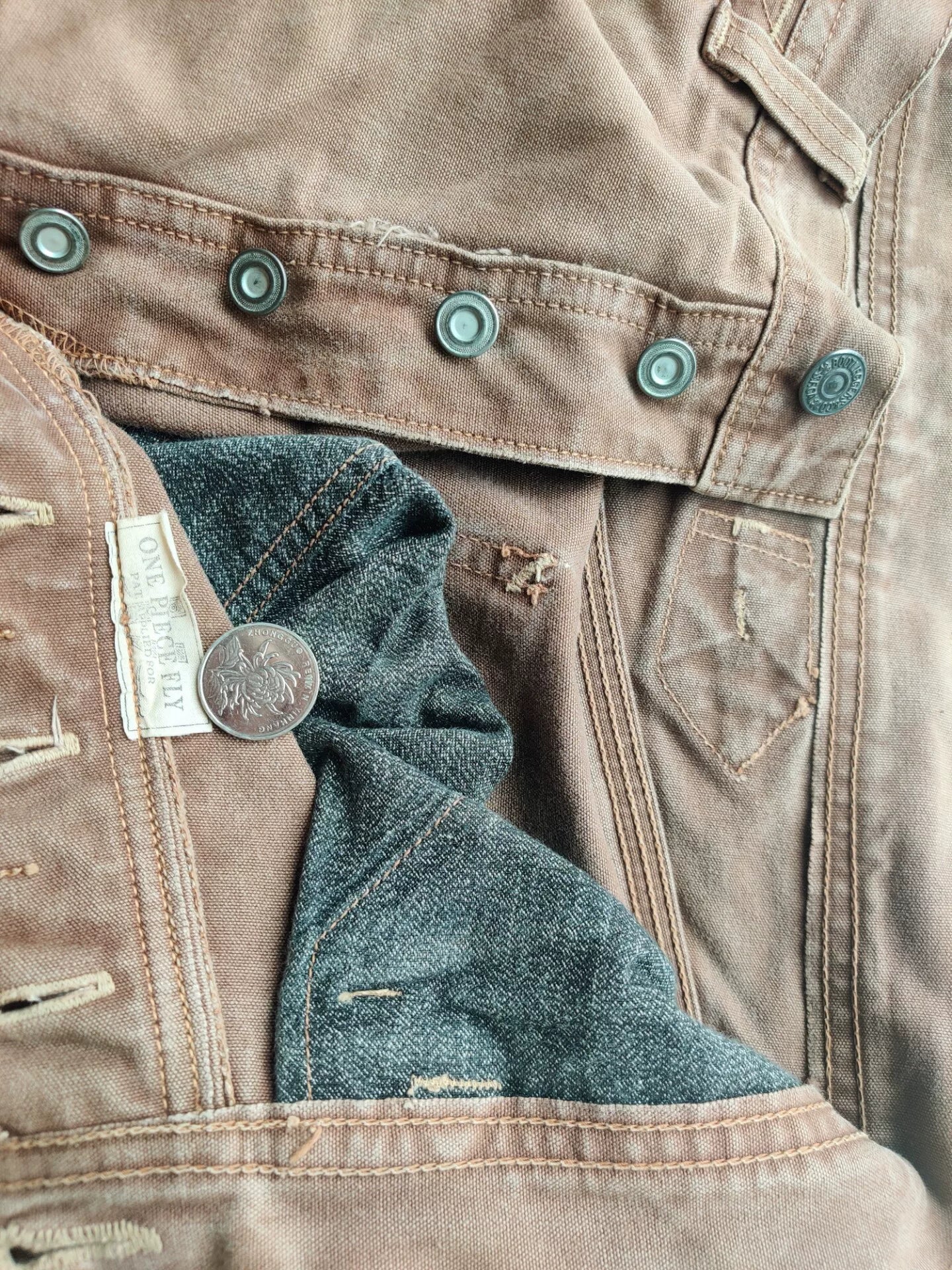 freewheelers bootleggers caramel color pants