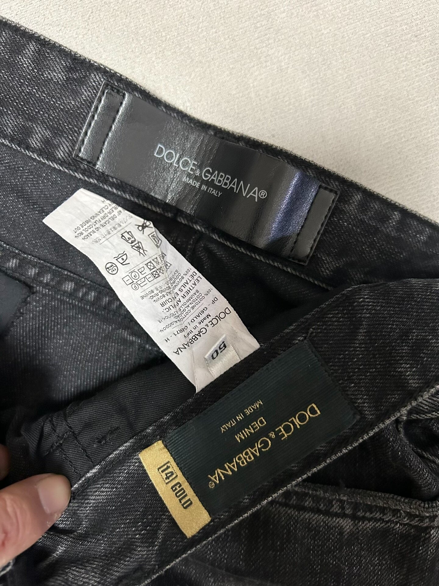 Dolce & Gabbana Distressed Gray Jeans