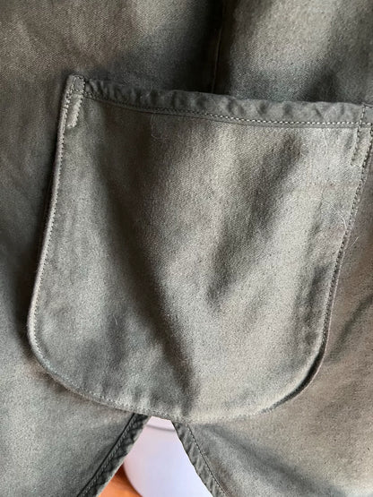 porter classic moleskin olive green work coat