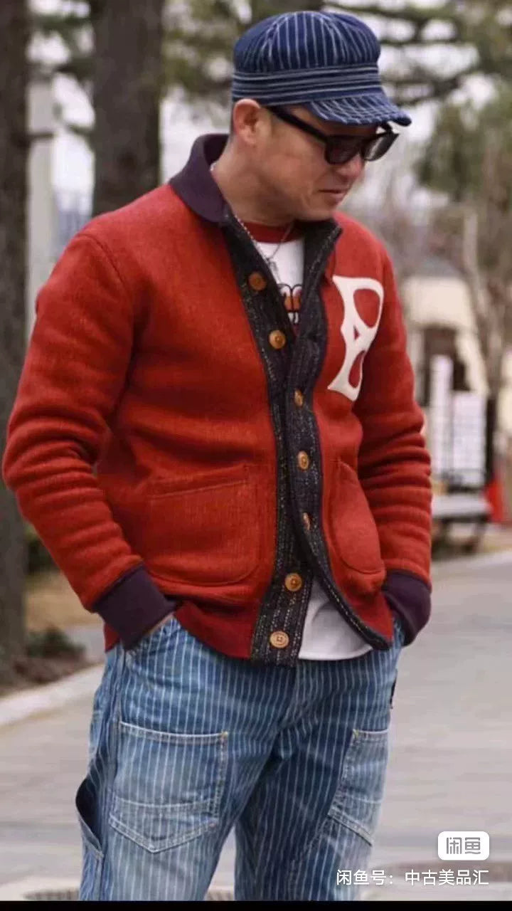 Freewheelers Barnstormers Wool Cardigan