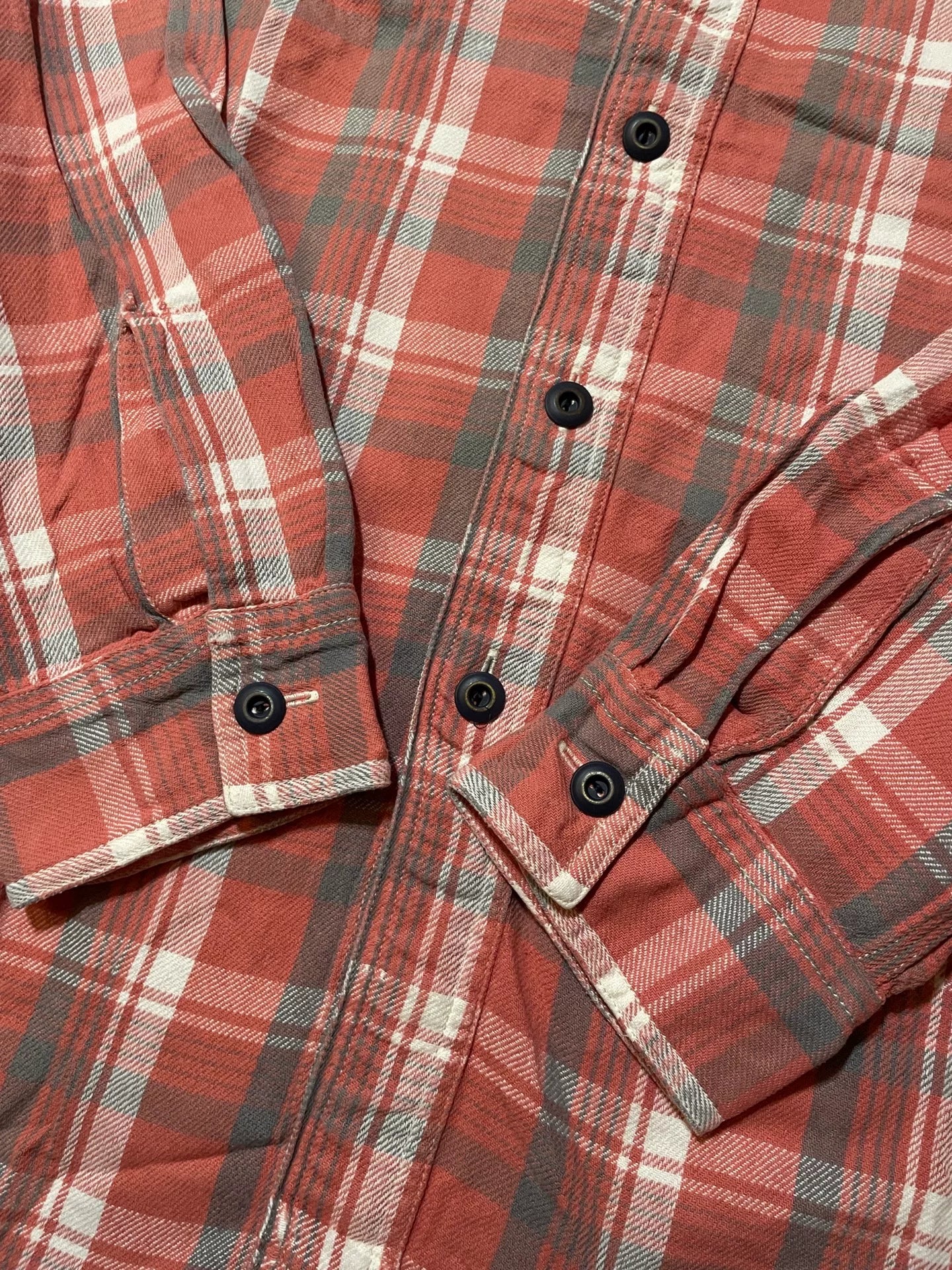 RRL Vintage Pink Striped Work Shirt M