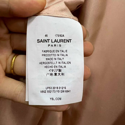 Saint Laurent Light Pink Structured Blazer