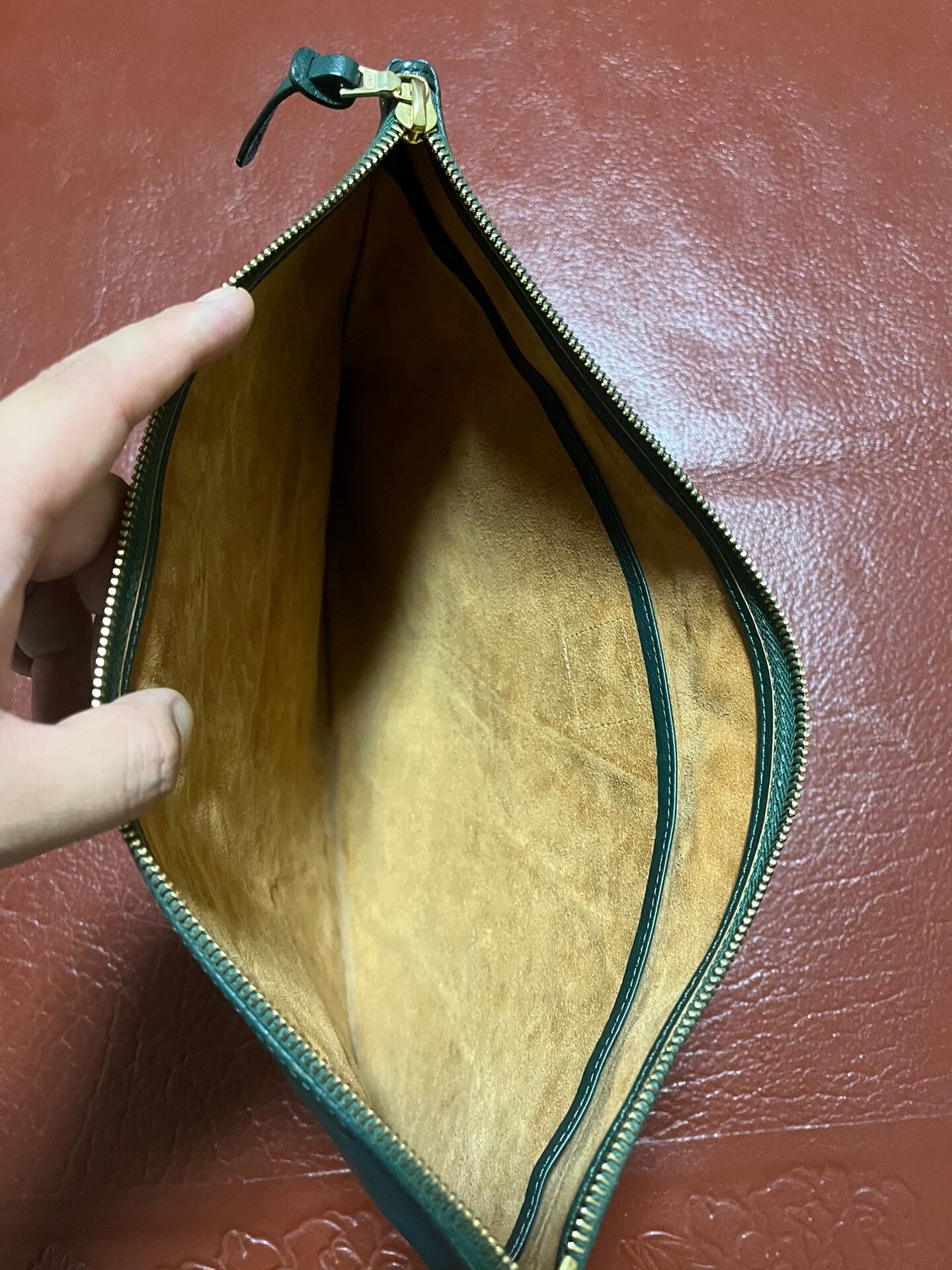 visvim Leather Clutch Handbag