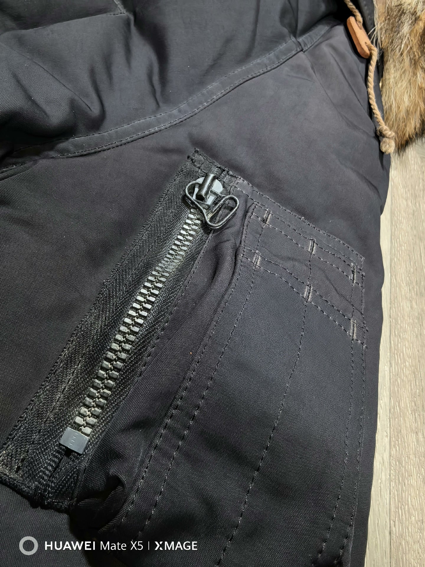 visvim 15AW valdez coat in charcoal black