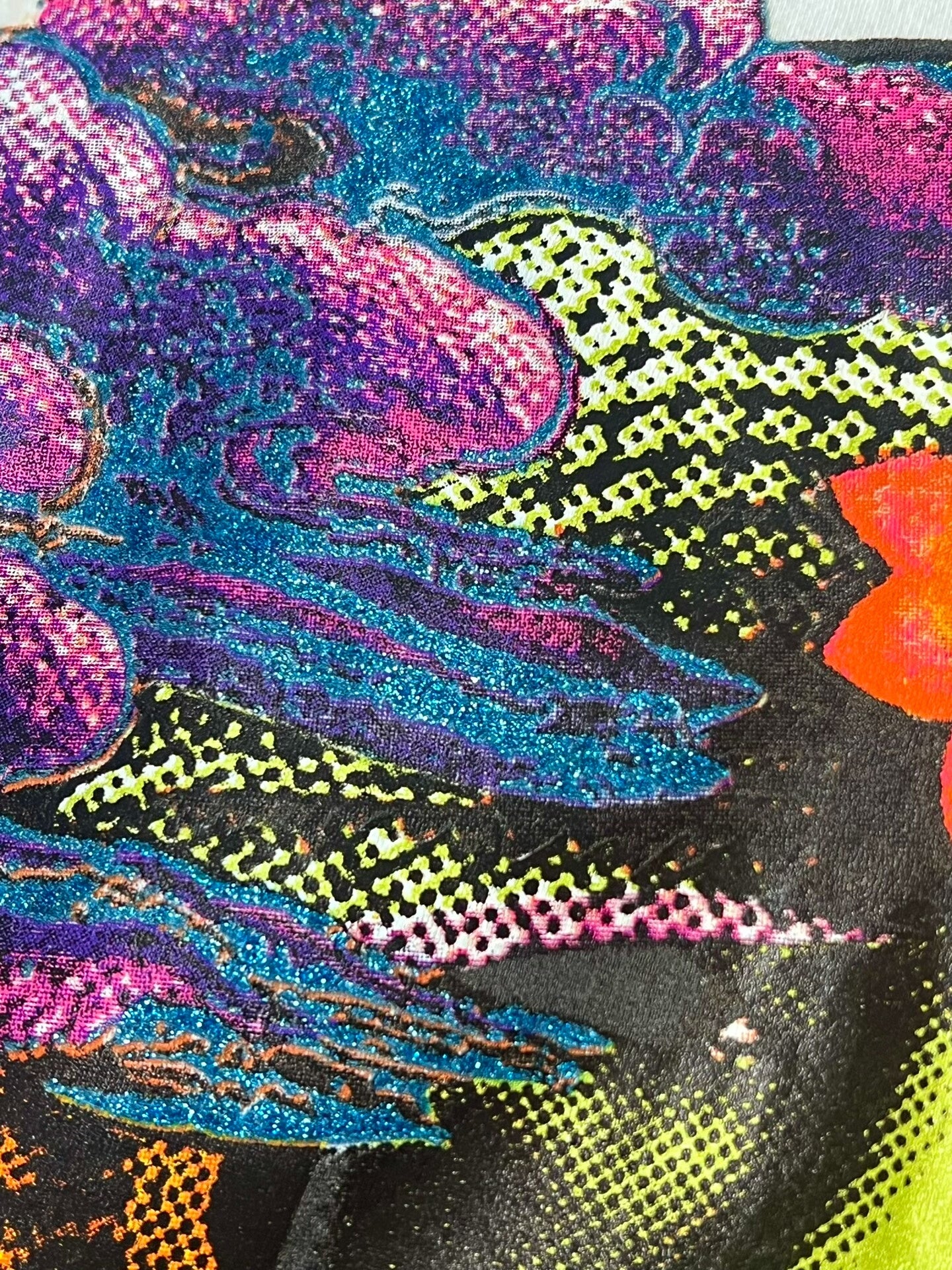 John Galliano colorful printed top