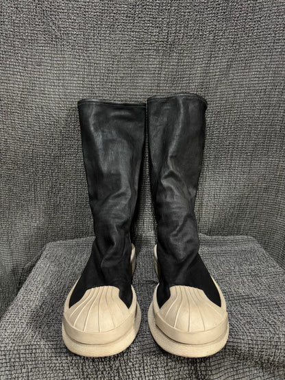 Rick Owens x Adidas High-Top Shell-Toe Boots