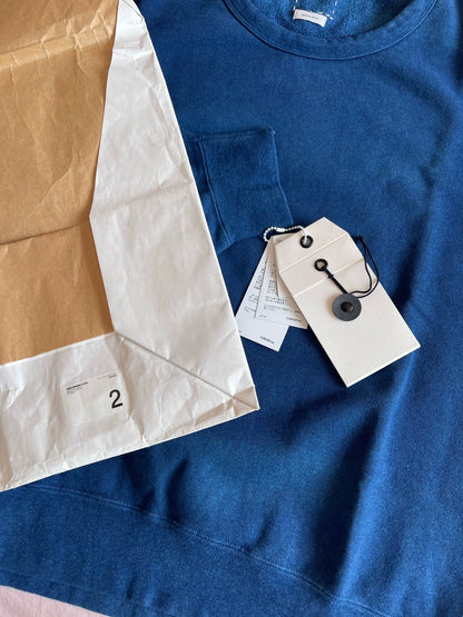 visvim jumbo indigo sweatshirt